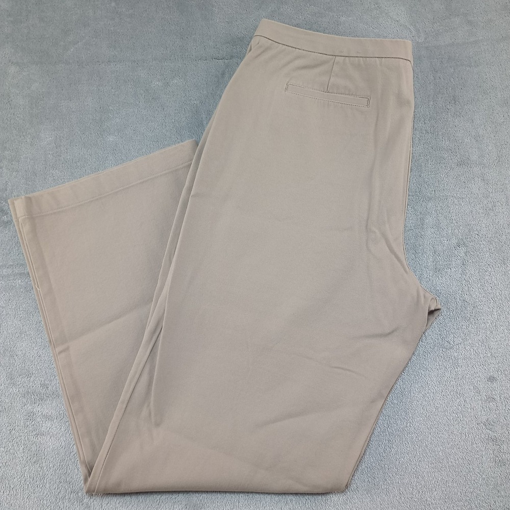 Chicos Pants Womens Sz 2.5 Chino Khakis Beige Work Office Casual Stretch Comfort